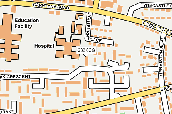 G32 6QG map - OS OpenMap – Local (Ordnance Survey)