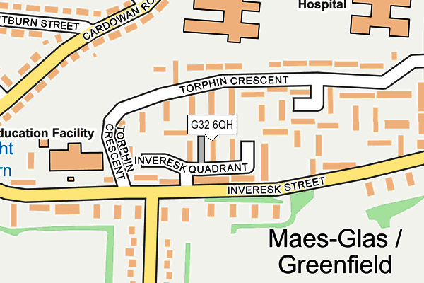 G32 6QH map - OS OpenMap – Local (Ordnance Survey)