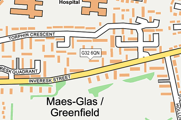 G32 6QN map - OS OpenMap – Local (Ordnance Survey)