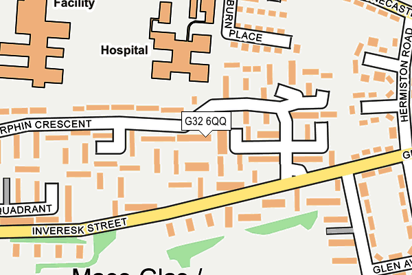 G32 6QQ map - OS OpenMap – Local (Ordnance Survey)