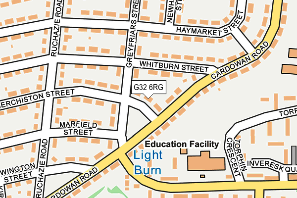 G32 6RG map - OS OpenMap – Local (Ordnance Survey)