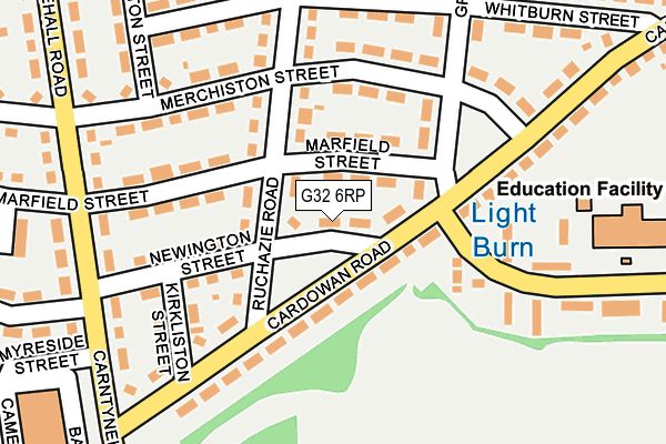 G32 6RP map - OS OpenMap – Local (Ordnance Survey)