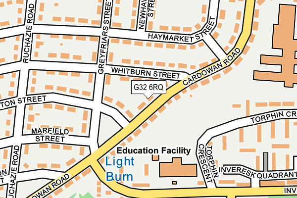 G32 6RQ map - OS OpenMap – Local (Ordnance Survey)