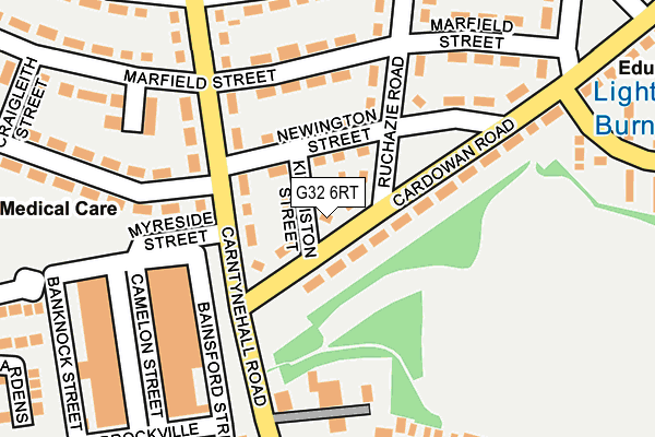 G32 6RT map - OS OpenMap – Local (Ordnance Survey)