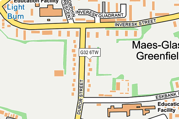 G32 6TW map - OS OpenMap – Local (Ordnance Survey)