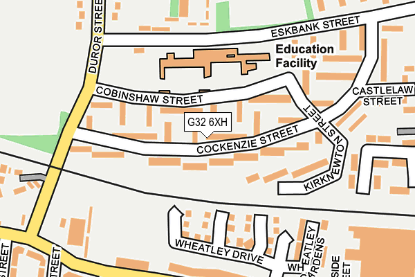 G32 6XH map - OS OpenMap – Local (Ordnance Survey)