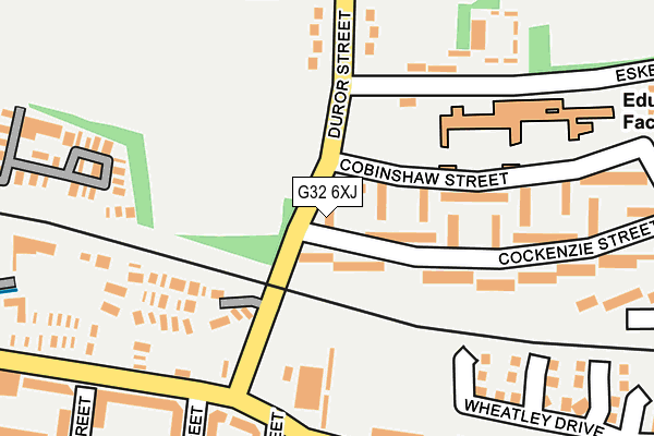 G32 6XJ map - OS OpenMap – Local (Ordnance Survey)