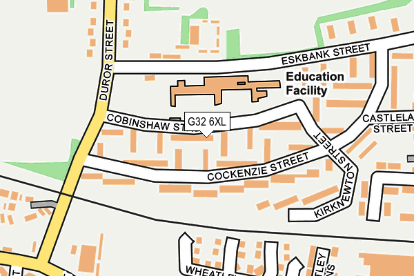 G32 6XL map - OS OpenMap – Local (Ordnance Survey)