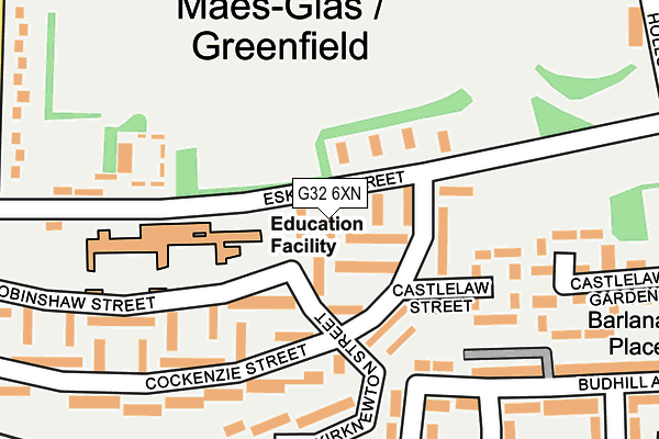 G32 6XN map - OS OpenMap – Local (Ordnance Survey)