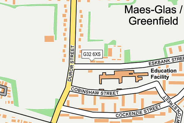 G32 6XS map - OS OpenMap – Local (Ordnance Survey)