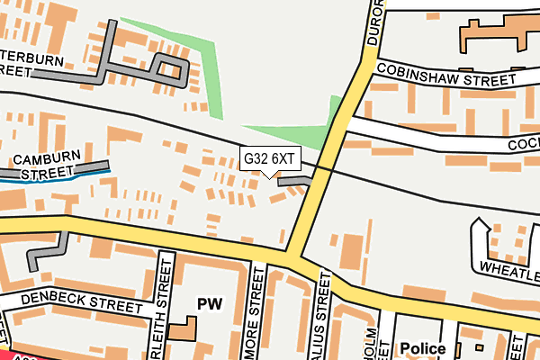 G32 6XT map - OS OpenMap – Local (Ordnance Survey)