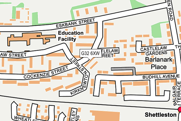 G32 6XW map - OS OpenMap – Local (Ordnance Survey)