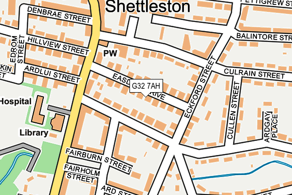 G32 7AH map - OS OpenMap – Local (Ordnance Survey)