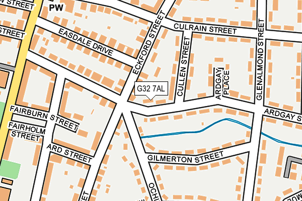 G32 7AL map - OS OpenMap – Local (Ordnance Survey)