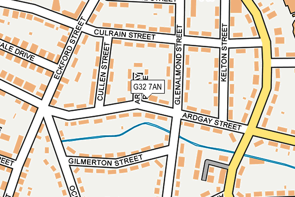 G32 7AN map - OS OpenMap – Local (Ordnance Survey)