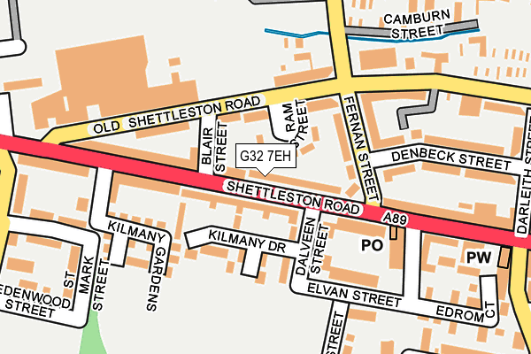 G32 7EH map - OS OpenMap – Local (Ordnance Survey)