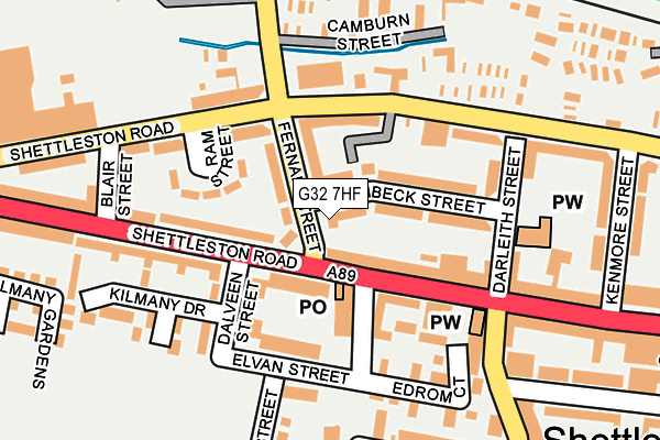 G32 7HF map - OS OpenMap – Local (Ordnance Survey)