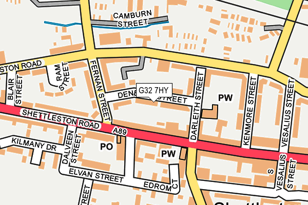 G32 7HY map - OS OpenMap – Local (Ordnance Survey)