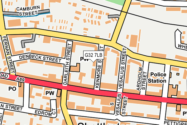G32 7LB map - OS OpenMap – Local (Ordnance Survey)