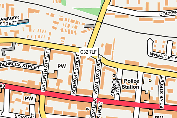 G32 7LF map - OS OpenMap – Local (Ordnance Survey)