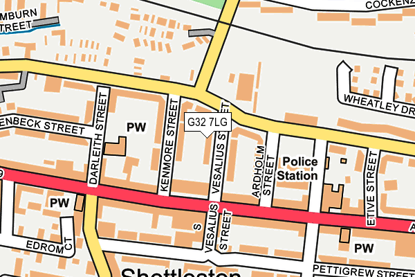 G32 7LG map - OS OpenMap – Local (Ordnance Survey)