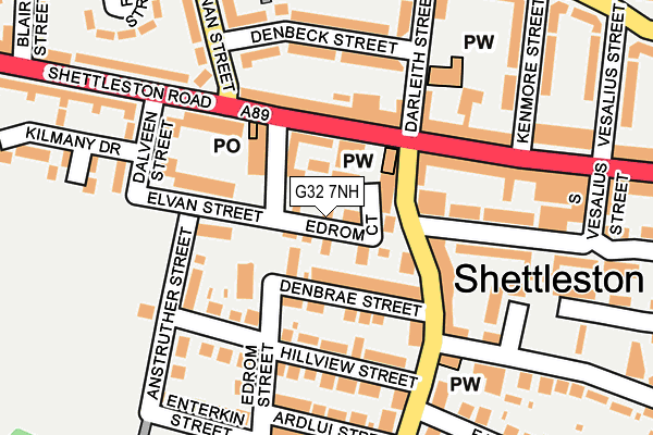 G32 7NH map - OS OpenMap – Local (Ordnance Survey)