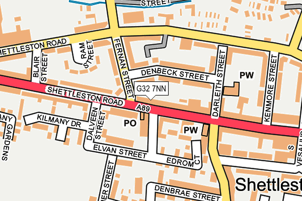 G32 7NN map - OS OpenMap – Local (Ordnance Survey)