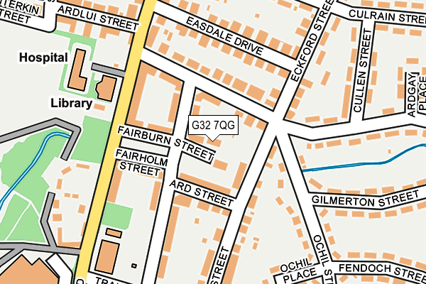 G32 7QG map - OS OpenMap – Local (Ordnance Survey)