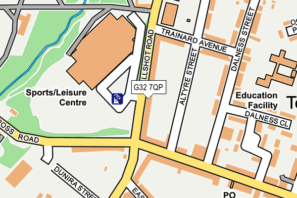 G32 7QP map - OS OpenMap – Local (Ordnance Survey)