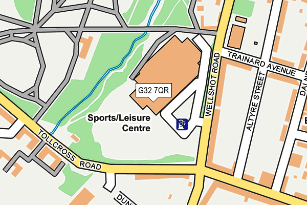 G32 7QR map - OS OpenMap – Local (Ordnance Survey)