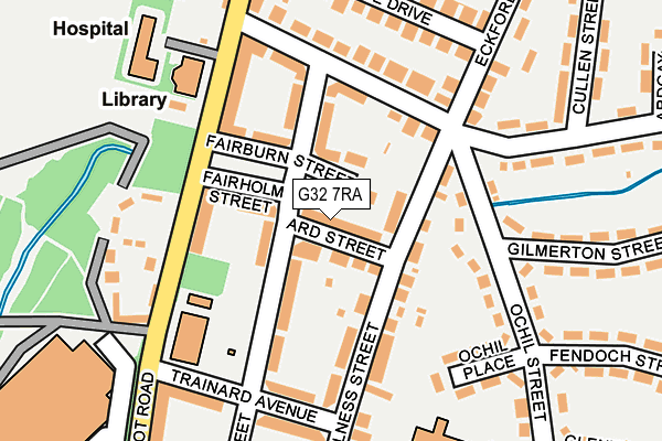 G32 7RA map - OS OpenMap – Local (Ordnance Survey)