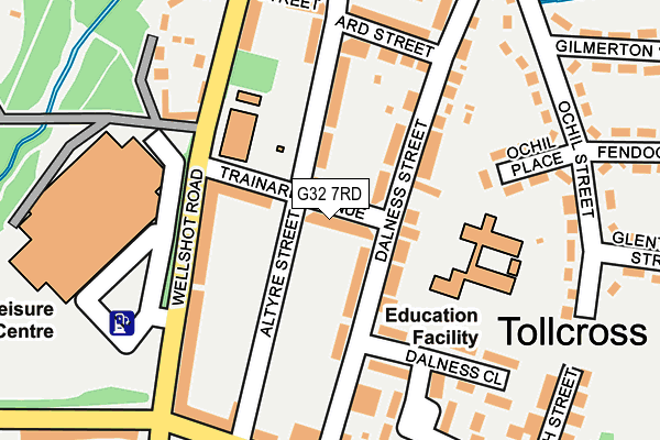 G32 7RD map - OS OpenMap – Local (Ordnance Survey)