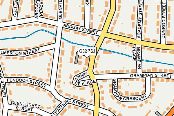 G32 7SJ map - OS OpenMap – Local (Ordnance Survey)