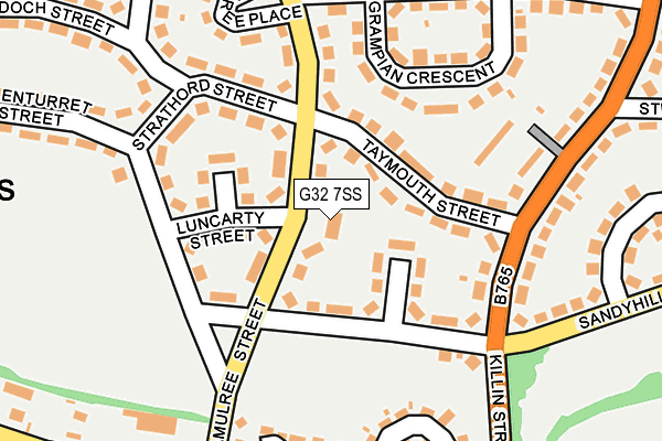 G32 7SS map - OS OpenMap – Local (Ordnance Survey)