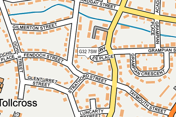 G32 7SW map - OS OpenMap – Local (Ordnance Survey)