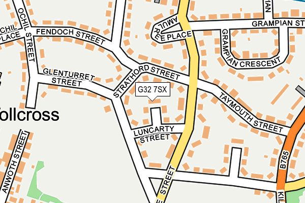 G32 7SX map - OS OpenMap – Local (Ordnance Survey)