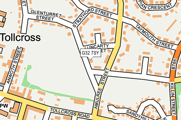 G32 7SY map - OS OpenMap – Local (Ordnance Survey)