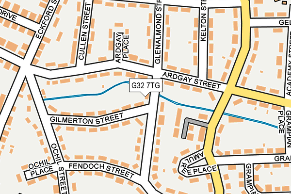 G32 7TG map - OS OpenMap – Local (Ordnance Survey)