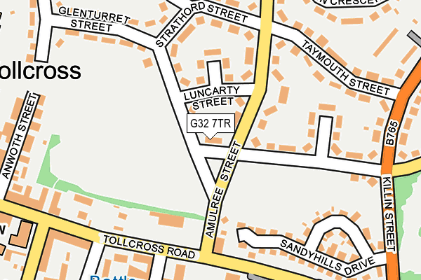 G32 7TR map - OS OpenMap – Local (Ordnance Survey)