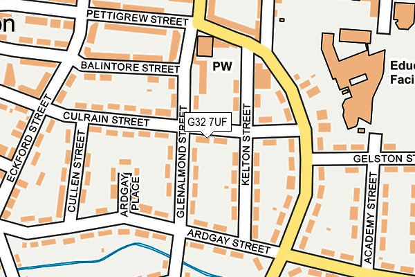 G32 7UF map - OS OpenMap – Local (Ordnance Survey)