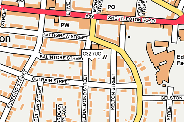 G32 7UG map - OS OpenMap – Local (Ordnance Survey)