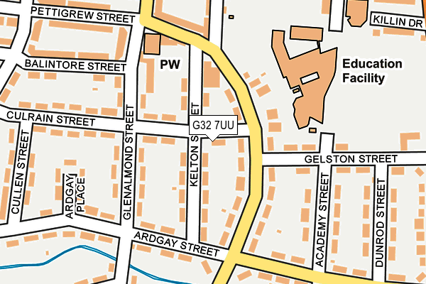 G32 7UU map - OS OpenMap – Local (Ordnance Survey)