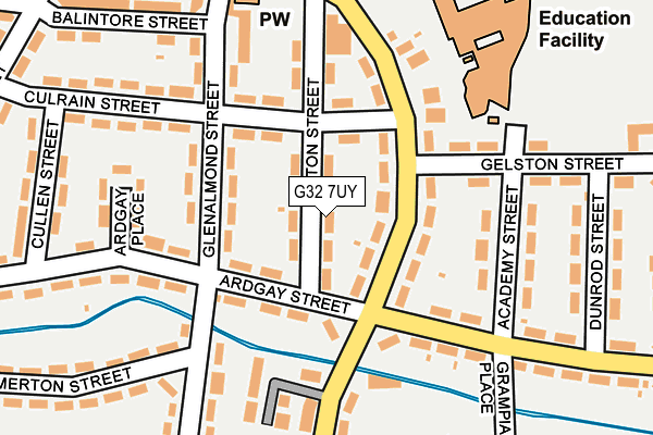 G32 7UY map - OS OpenMap – Local (Ordnance Survey)