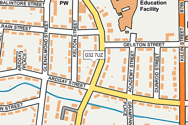 G32 7UZ map - OS OpenMap – Local (Ordnance Survey)