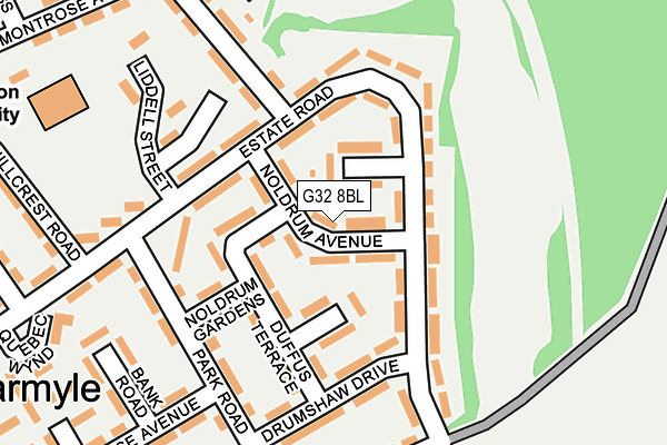 G32 8BL map - OS OpenMap – Local (Ordnance Survey)