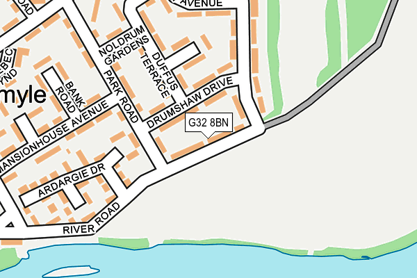 G32 8BN map - OS OpenMap – Local (Ordnance Survey)