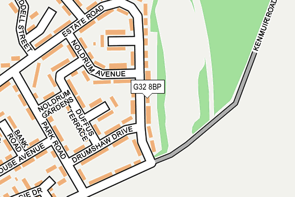 G32 8BP map - OS OpenMap – Local (Ordnance Survey)