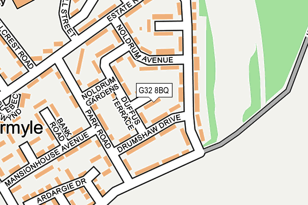 G32 8BQ map - OS OpenMap – Local (Ordnance Survey)