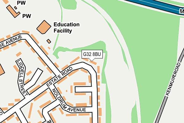 G32 8BU map - OS OpenMap – Local (Ordnance Survey)