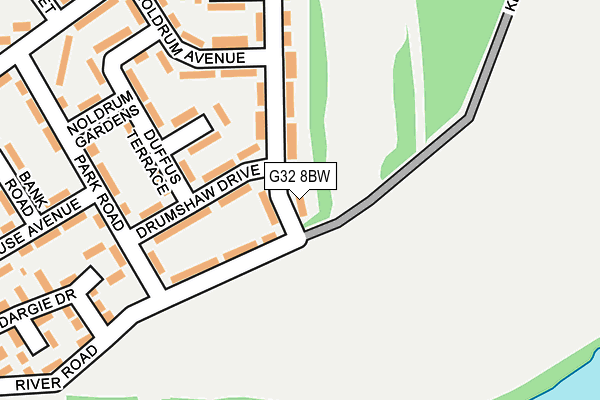G32 8BW map - OS OpenMap – Local (Ordnance Survey)